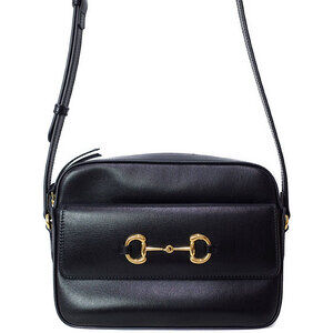 Gucci Horsebit 1955 tote bag canvas black leather